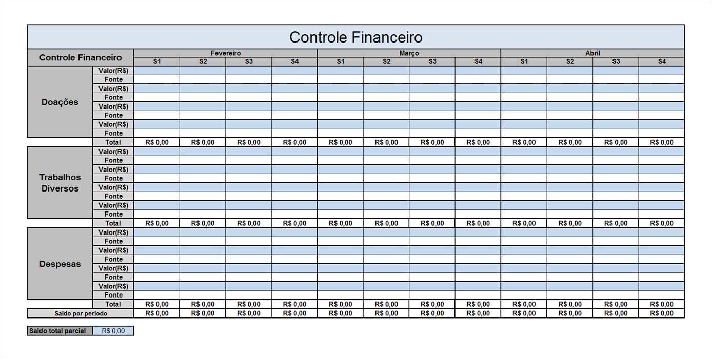 Planilha De Controle Financeiro Pessoal Empresa Excel Grátis 8357